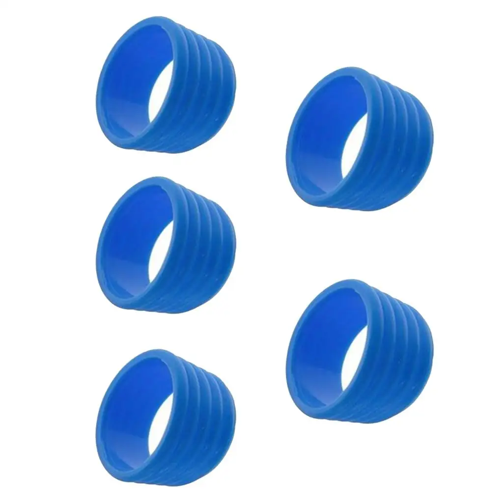 Set of 5 Tennis Racquet Grip Ring Sweat Absorbing Silicone Handle Fix Ring tennis accessories