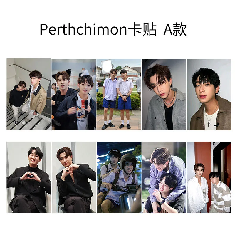 Perthchimon HD 포스터 카드 스티커, 태국 TV, 위험 로맨스, 드라마 스틸 사진, 버스 식사, 전화 노트북, DIY 장식, 10 개/세트
