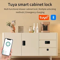 Tuya Smart Fingerprint No Punch Cam Lock Cabinet Lock Door Drawer Filing Cabinet Post Mail Box Furniture Locker Cupboard Locks - Image 2