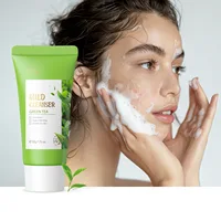 Green Tea Facial Cleanser 50g Skin Deep Cleansing Moisturizing Blackhead Removal Skincare Face Wash Foam Face Cleanser Skin Care 1
