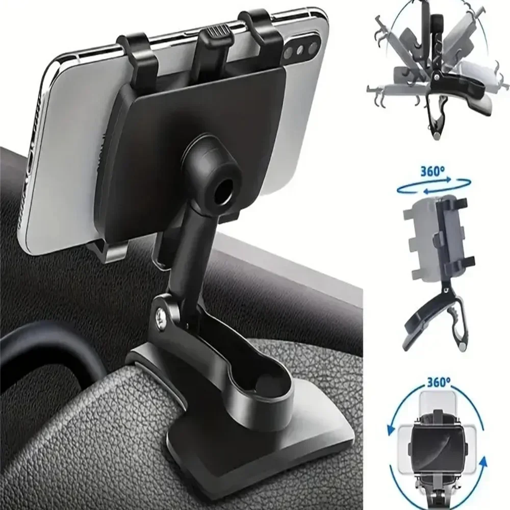 Car Phone Universal Holder Dashboard Car Clip Stand Mount GPS Display Bracket Car Mobile Phone Support For iPhone Samsung Xiaomi
