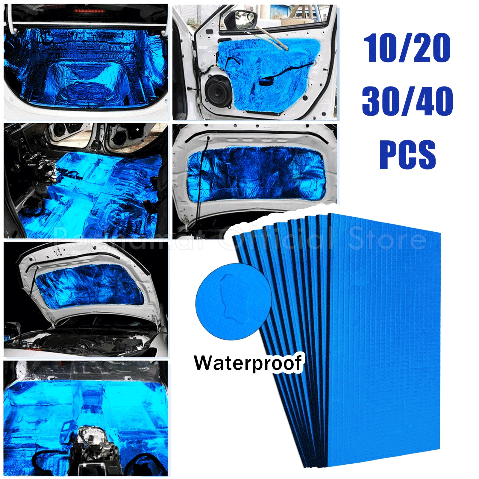 CarSoundDeadenerHeatInsulationMatforCarHoodEngineFirewall