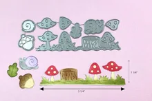 

New Cutting Dies Animal Snail Mushroom Lace Photo Album Scrapbooking Crafts DIY Stencils Decoration Embossing Folder Card Making