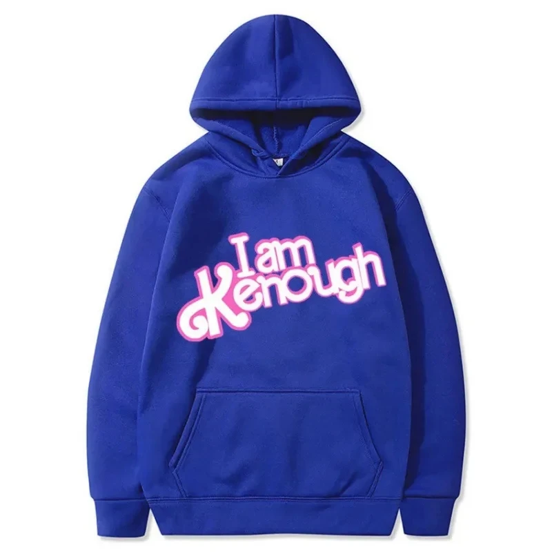 

I Am Kenough Hoodies Men Fashion Graphic Print Sweatshirts Women Casual Harajuku Streetwear Hooded Pullover Sportwear Oversized