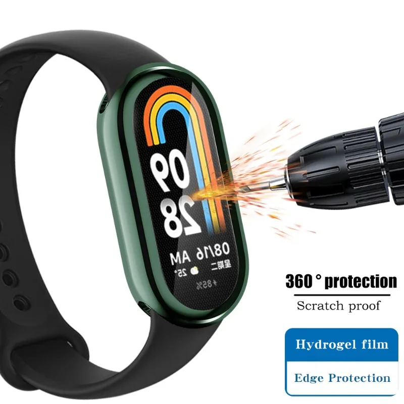 Soft Protective Smartwatch Cover with Full Screen Protector and Plated Bumper Finish