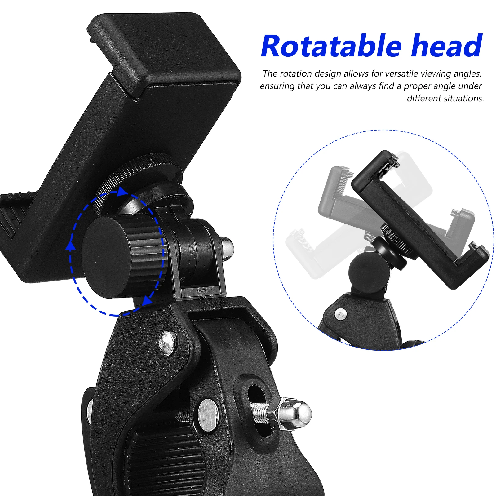 Mic Stand Phone Holder Adjustable Phone Microphones Stand Clip Mount Mic Clamp 1 Set 180 &deg; microphone stand