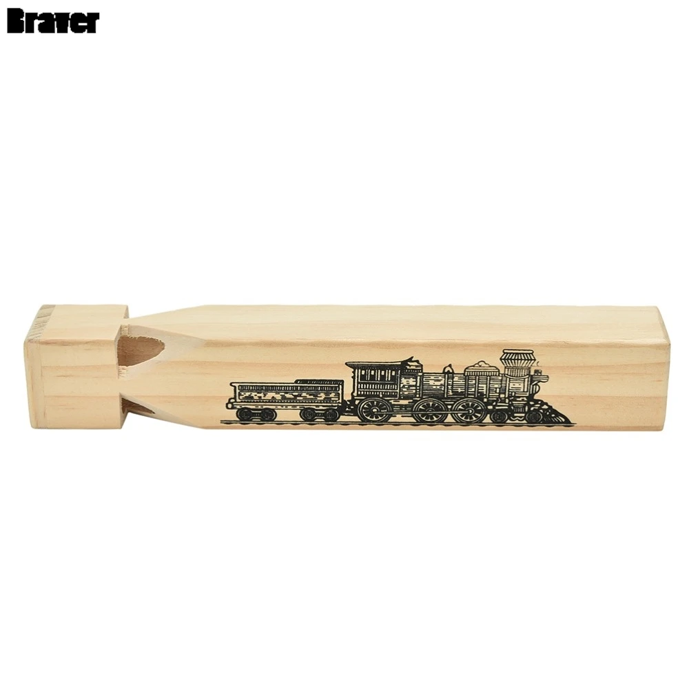 HOT  1Pc Funny Gift Toys for Kids Children Novelty Wooden Musical Train Whistle Musical Toy 3