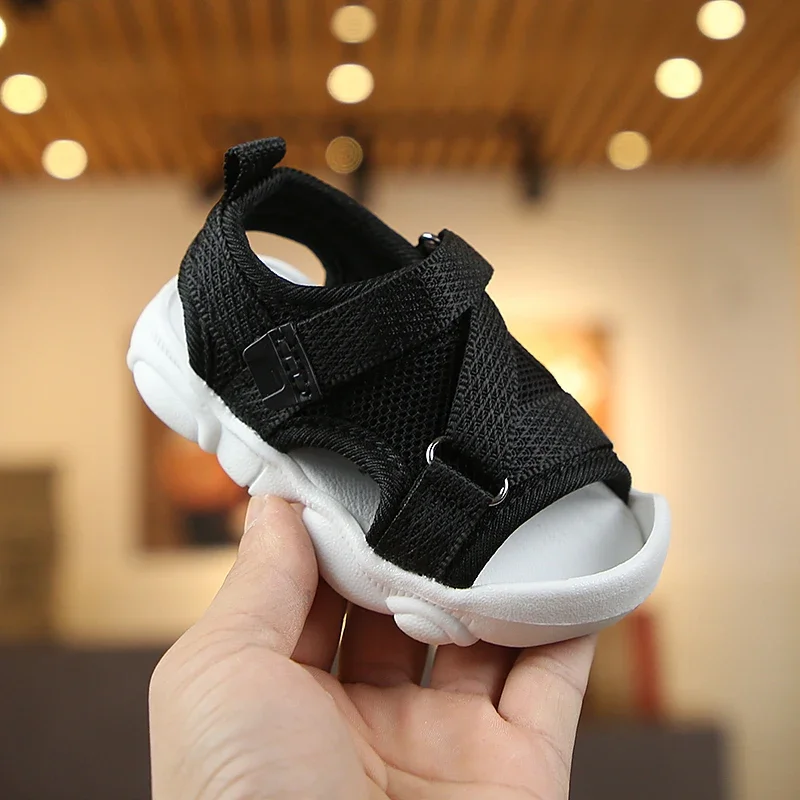 Kids Shoes Kids Sandals Baby Sandals Baby Boy Sandals Black Gray Pink Canvas Infant Girl Sandals Toddler Summer Walking Shoes Newborn Sneaker Beach Shoes D04143