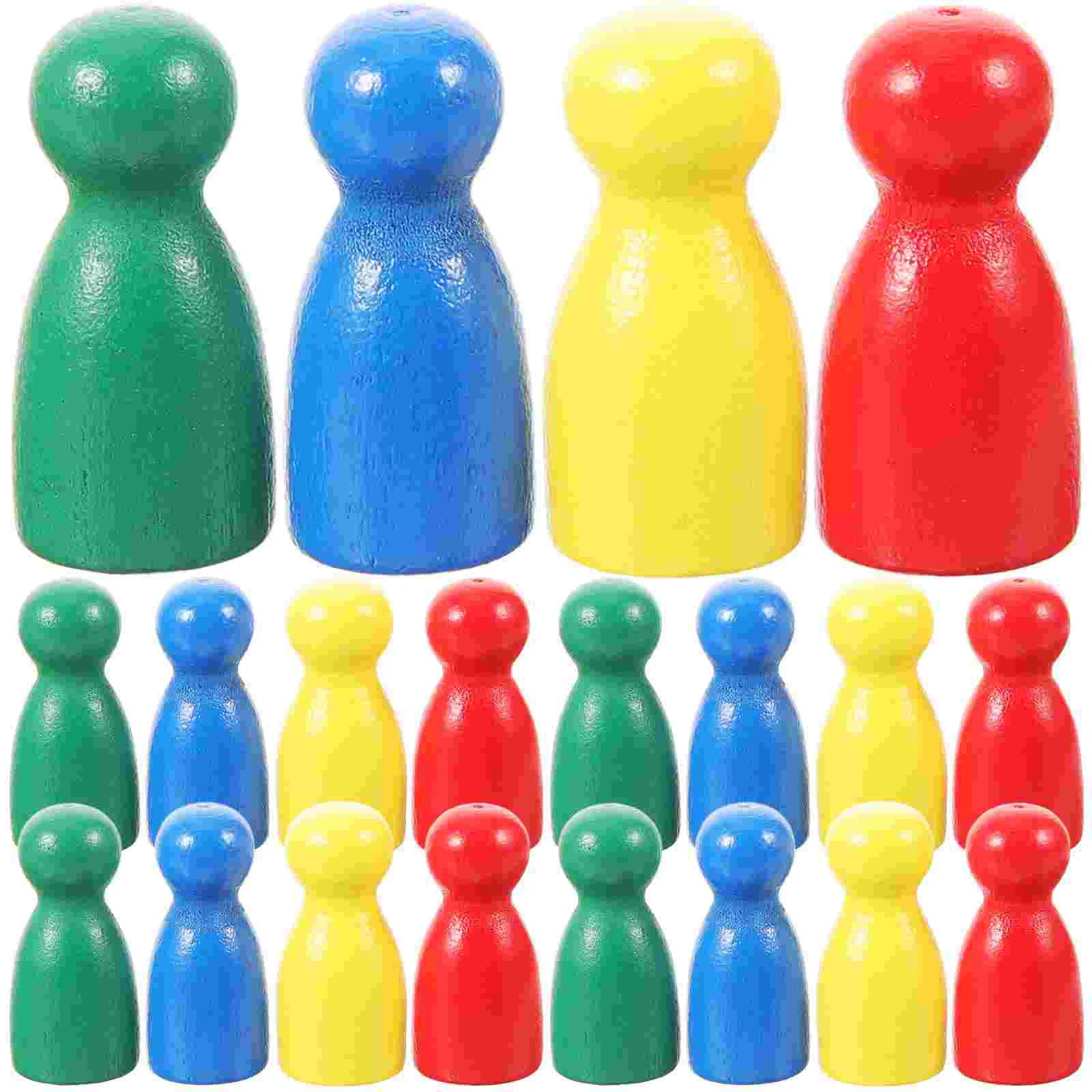 

Game Replacement Pieces Board Game Accessories Wood Pawn For Board Tabletop Game Games Accessories Color Random