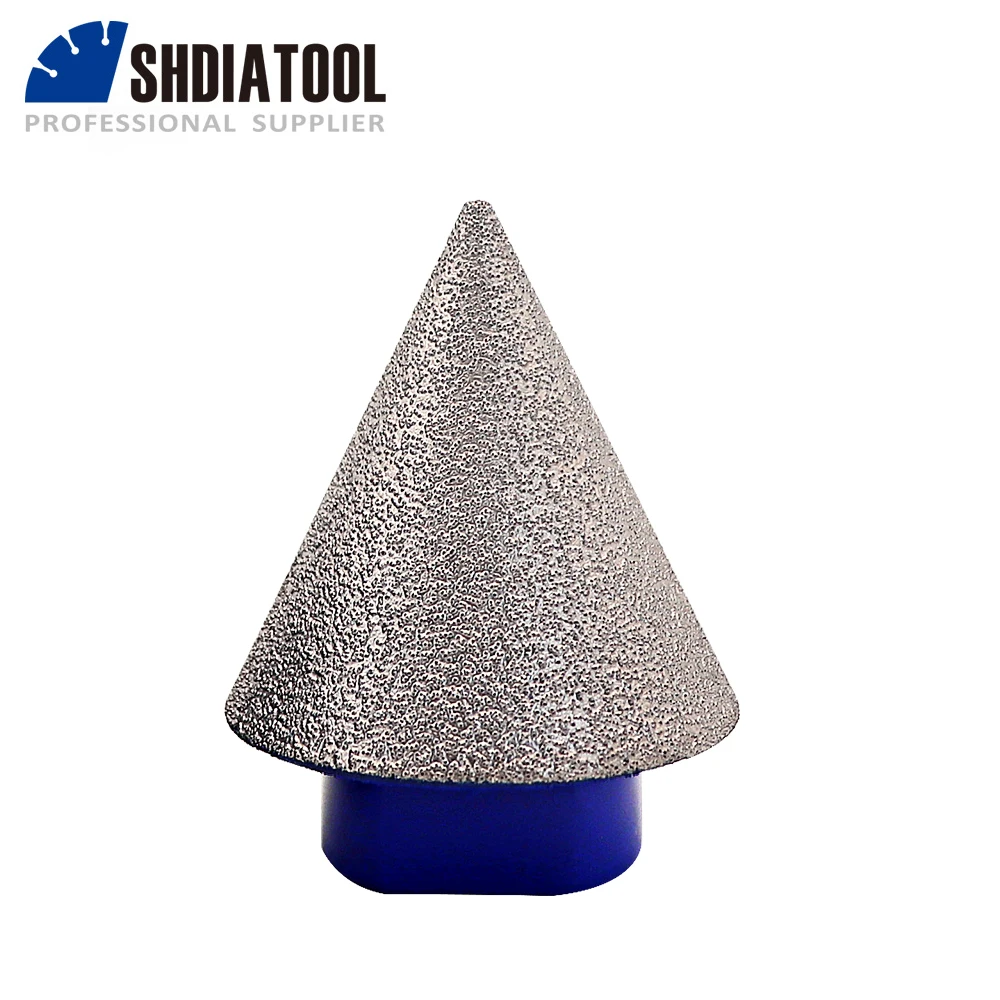 SHDIATOOL 1pc Dia35mm Diamond Chamfer Milling Bits M14 Thread Enlarge Shape Bevel Countertop Tile Holes Polishing Marble Granite