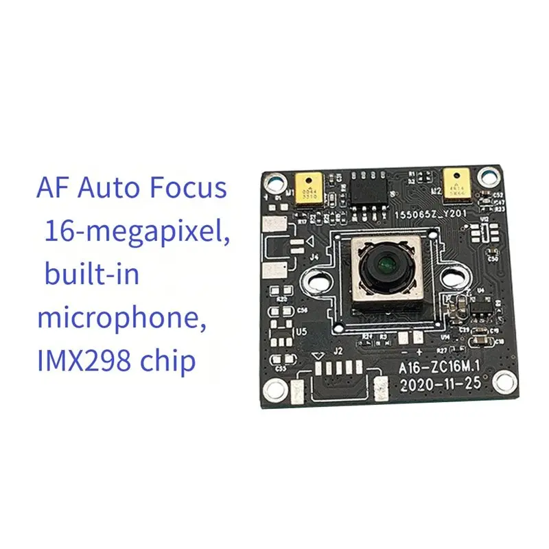 【브릴리언트】IMX298 16MP 카메라 모듈 1/2.8인치 CMOS 센서 4656X3496 DFOV 123 ° 자동 초점 HD USB 출력