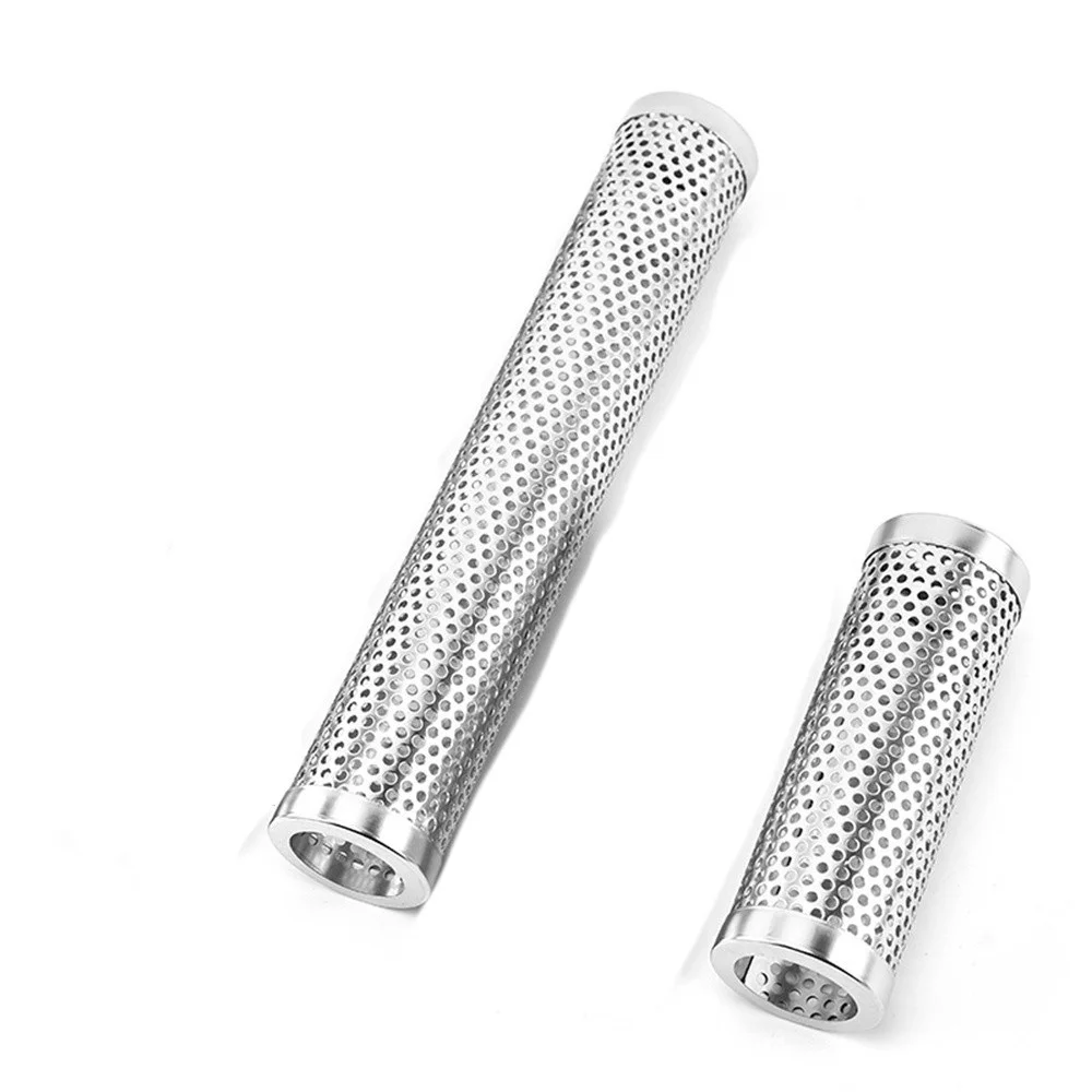 Stainless Steel Grill Spice Tube Camping Supplies Smoked Tube Hexagon Bbq Pellet Kitchen Accessories Barbecue Smoker grill oven accessories