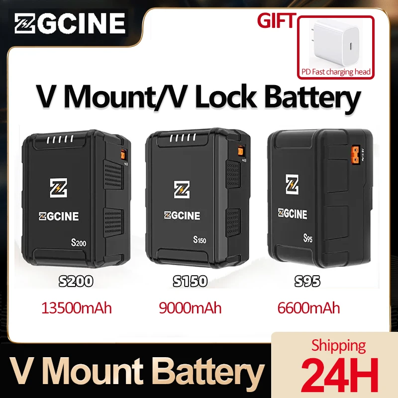 

Внешний аккумулятор ZGCINE ZG-S95 S150 S200 V-mount для быстрой зарядки