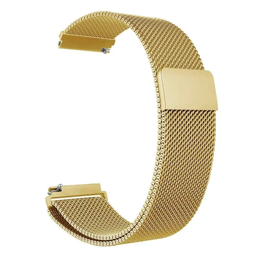 Elegant Milanese Stainless Steel Watch Strap, Various Widths Available