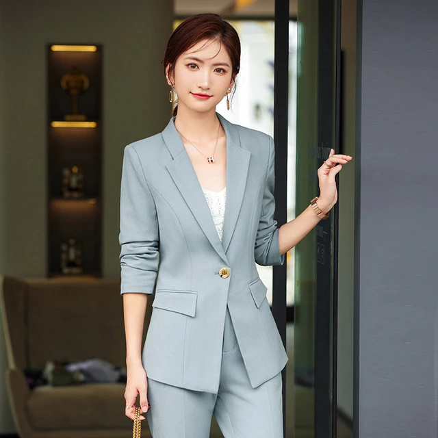 Oversize 5XL Women Business Suits with Pants and Jackets Coat Autumn Winter  Formal Pantsuits Professional Blazers Trousers Set - AliExpress