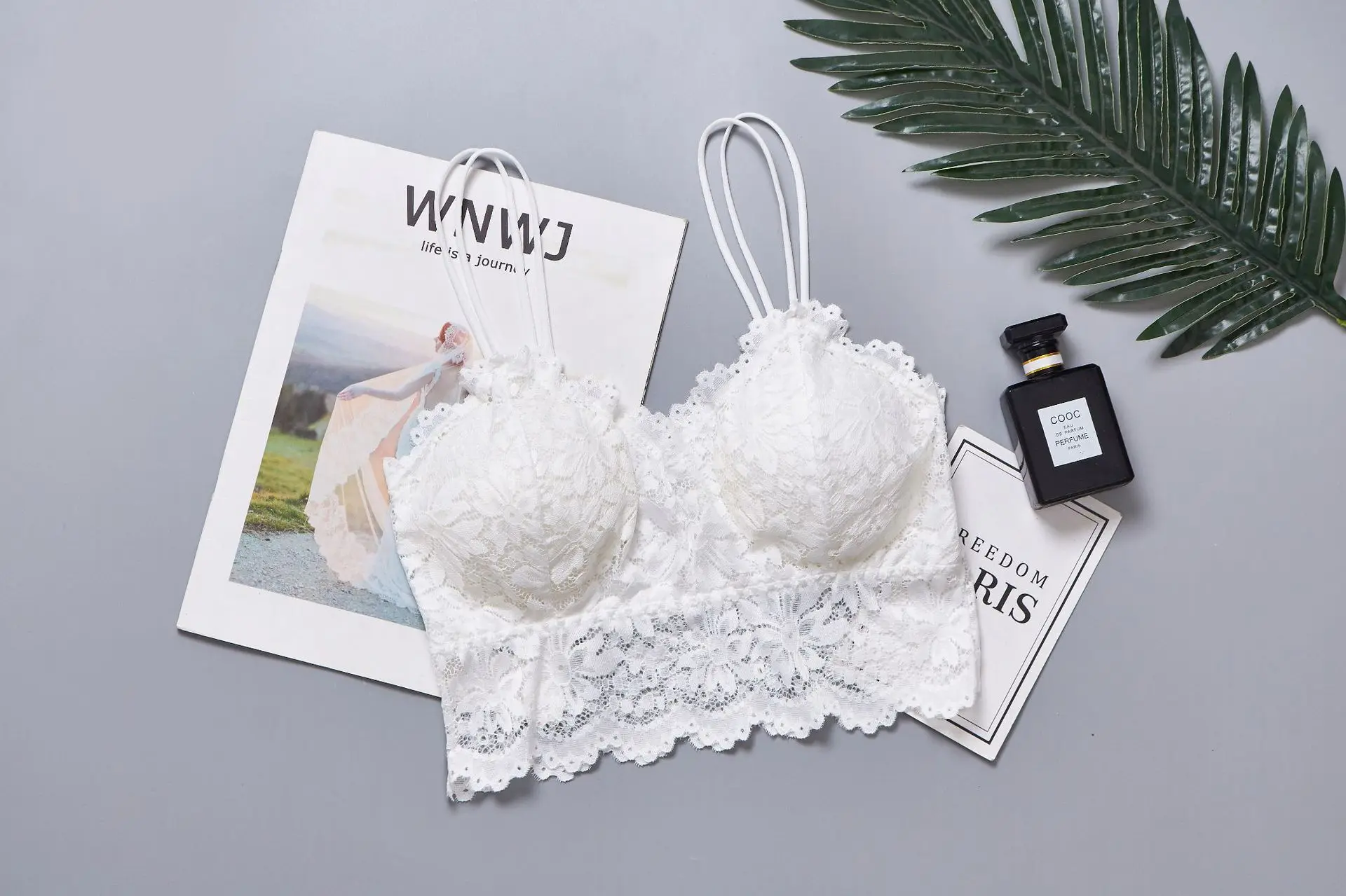 Sunflower Lace Wrapped Underwear for women lingerie bra women tube tops lace camisole tops