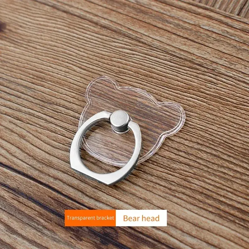 1/2pc. ​ Universal Mobile Phone Holder Stand Finger Ring Magnetic For cute Cell Smart Phone Transparent holder for iphone 12XS M - Image 22