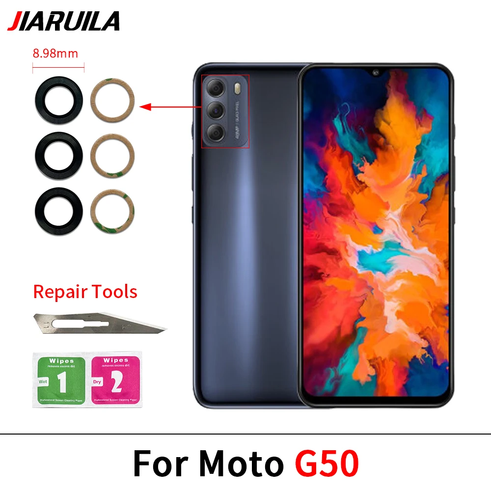 Premium Back Rear Camera Glass Lens with Adhesive for Easy Replacement and Repair