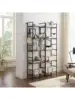 5 Tier Bookshelf 5 Tier Bookshelves Home Office Bookcase Shelf Storage Organizer Industrial Narrow Bookcase Display Stan 3