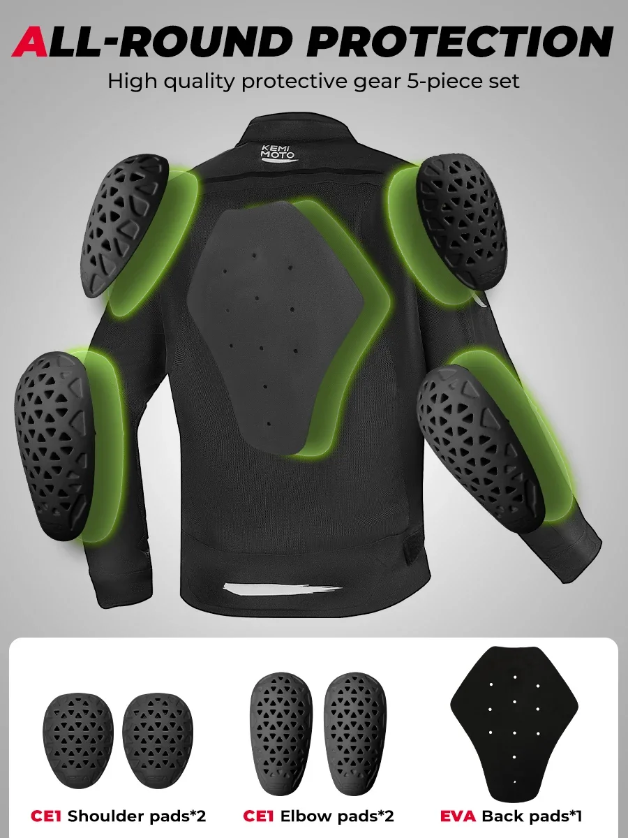 Motorcycle Riding Jacket Men Breathable Summer Clothing Built-in CE Protector Gear Soft Mesh Cycling Motocross Off-road Outfit motorcycle jacket motorcycle clothing