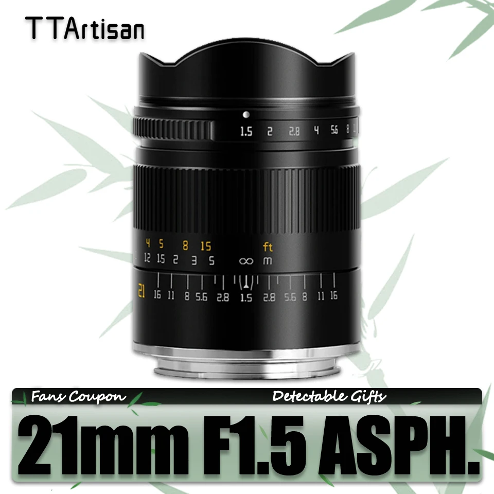 TTArtisan 21mm Full Frame MF Wide Angle Camera Lens for