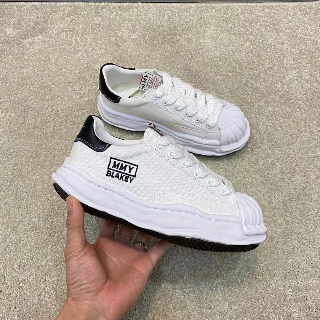 

Japanese Brand MMY High Street Thick Bottom Canvas Shoes Mihara Couple Board Yasuhiro Shoes Men's Casual Shoes Women's Sneakers