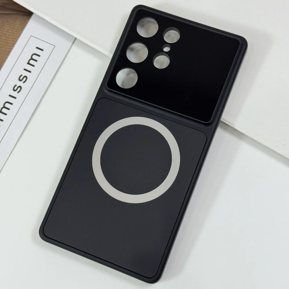 Ultra-Thin Matte Metal Magnetic Case with Alloy Lens Protection - Sturdy and Non-Slip