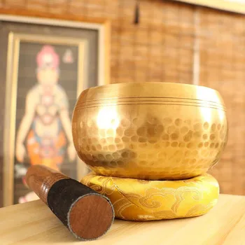 Ciotola tibetana Sound Healing Therapy Instruments Yoga Meditation Massage Handmade Chanting Bowl forniture per la religione buddista 1