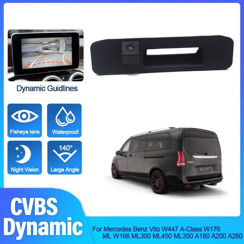 

Камера заднего вида для Mercedes Benz Vito W447 A-Class W176 ML W166 ML300 ML450 ML350 A180 A200 A260