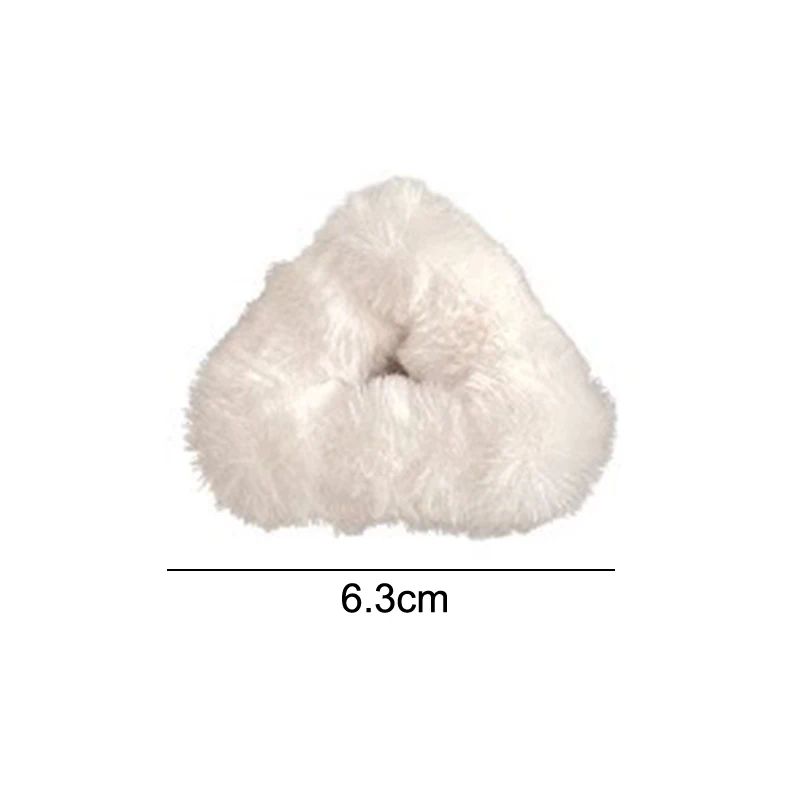 2pcs Plush Cat Ears Hair Claw Women Side Clip Broken Hair Small Grab Clip Sweet Cute Princess Head Shark Clip Hairpin Headwear