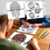 Adult Picture Book: Skull-Themed Coloring and Doodle Art for Unique Designs and Creative Expression 4