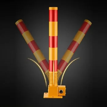 Parking space floor lock Parking space vertical pile spring column lock Thickened anti-collision occupancy Garage lock 1