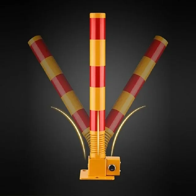 Parking space floor lock Parking space vertical pile spring column lock Thickened anti-collision occupancy Garage lock 1
