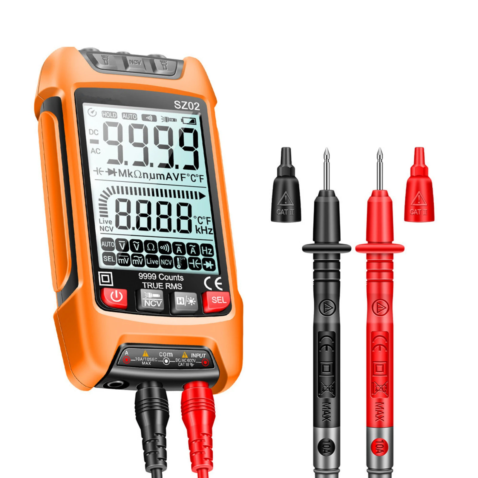 For ANENG SZ02 Digital Multimeter Temp Resistance Transistor Tester ...