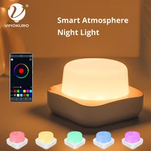 

RGB LED Night Light Bluetooth with APP Control Smart Lamp Color Changing Dimmable with Motion Sensor for Kids and Adults