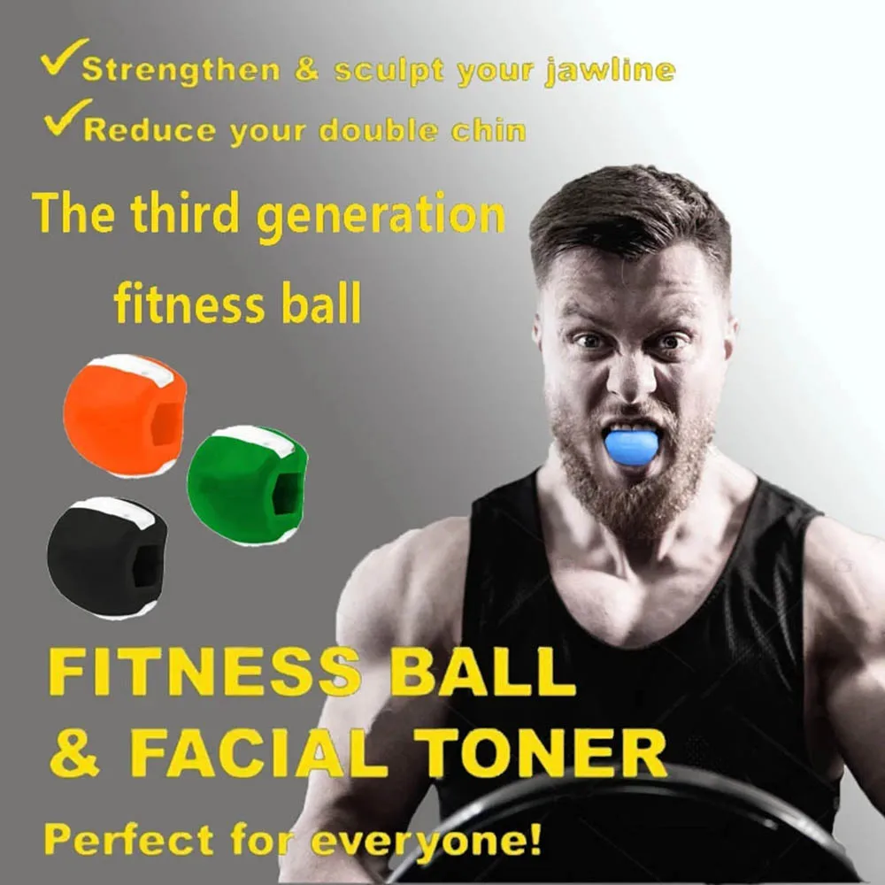 Facial Massager Jaw Exerciser Face Jawline Shaper Facial Toner Chin Masseter Muscle Trainer for Double Chin Reducer Face Lifting