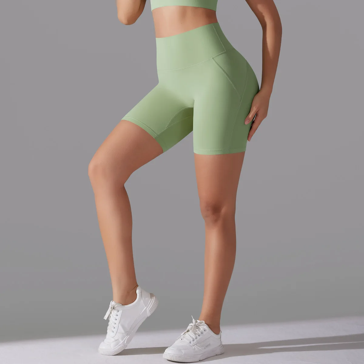 Women Wear-free Underwear High Waist Tight Zero Sense Shorts Sports Running Fitness Yoga