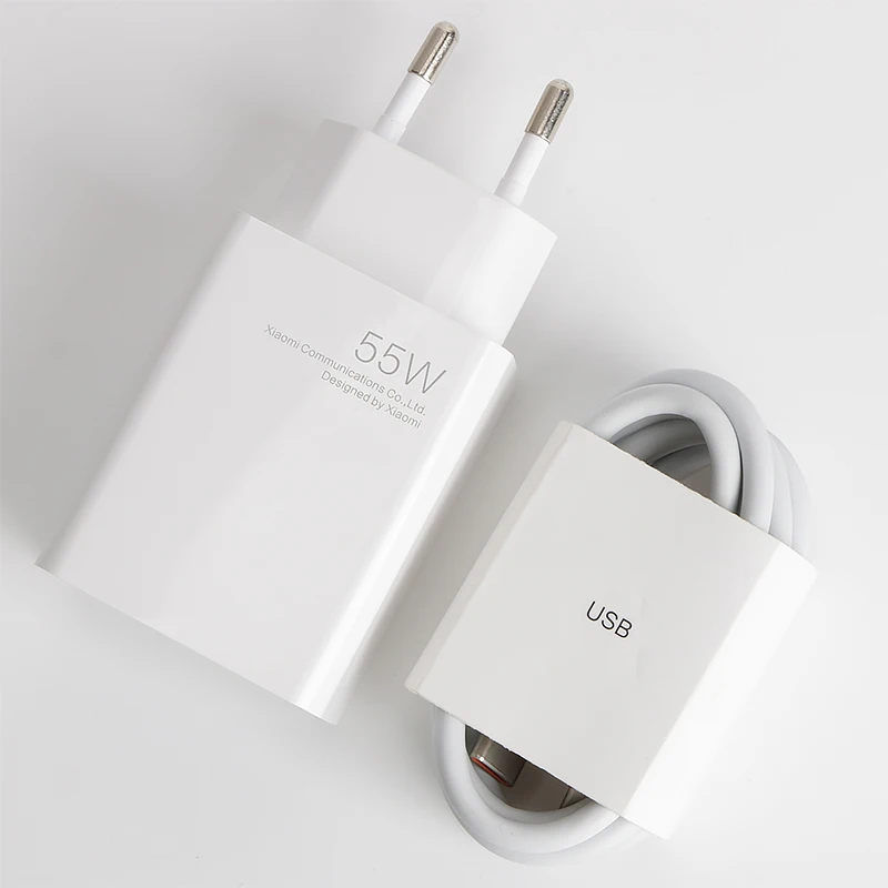 usb car charge Original Xiaomi Mi 55W Fast Charger with GaN Tech Adapter QC 4.0 Fast Charge for Xiaomi 11 Redmi Note 9 Pro 6A Cable 65w charger usb c