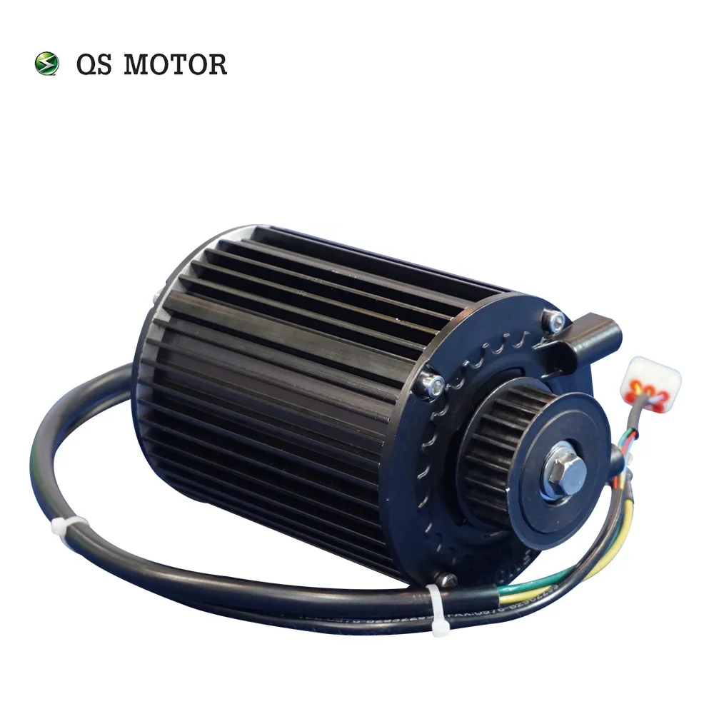 QS 90 1000W 72V 55KPH 428 벨트 미드 드라이브 모터 키트 전기 스쿠터 VOTOL EM50SP 컨트롤러 브러시리스 교류 55KPH 속도