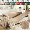 Velvet Sofa Cover Luxury L Shape Sofas Cover Plain Color Corner Sofa Covers Armchair Anti-dust Elastic Slipcover Pet Friendly 1