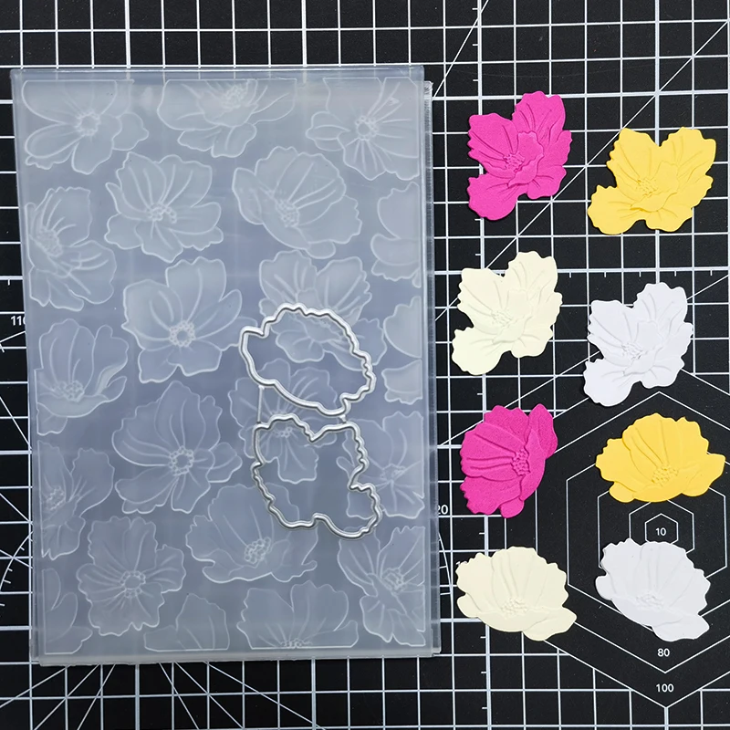 3D 엠보싱 폴더 스크랩북 도구, DIY 공예 용품, 사진 앨범-앨범 장식 카드 배경, 다이 재료, 2 종 세트