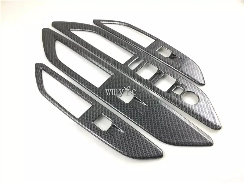 

Для Peugeot 3008 GT 2017-2021 аксессуары для интерьера из углеродного волокна переключатель для стеклоподъемника Кнопка Крышка отделка двери подлокотник Панель рамка