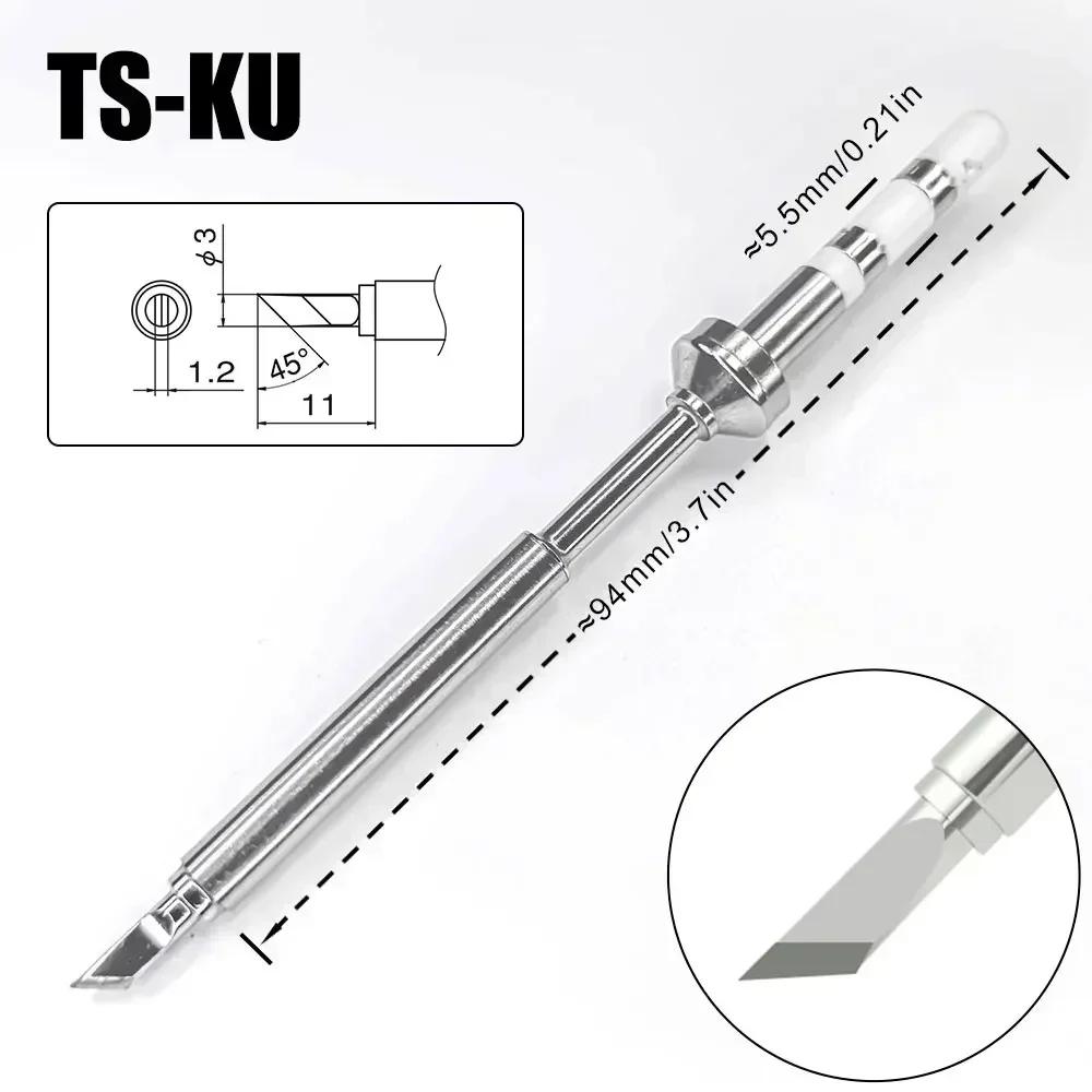 Soldering Iron Tips TS100 TS101 Pine64 Soldering Iron Tip Replacement Various Models of Pinecil Electric Soldering Iron Tip TS Series B2 I K C4 D24