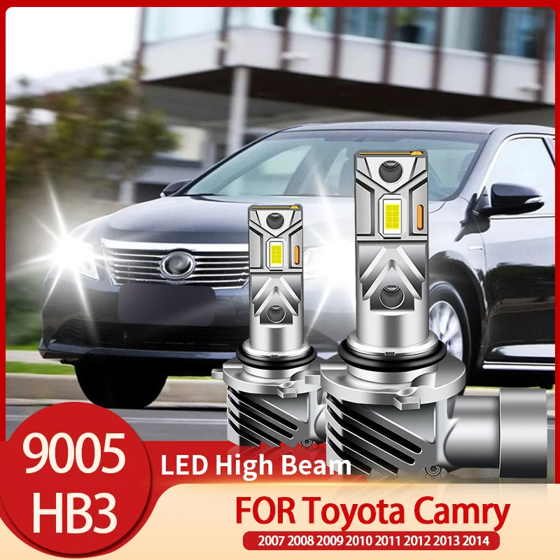 2pcs-CANbus-6500K-Led-Headlight-Lights-High-Beam-Bulbs-White-HB3-9005 ...