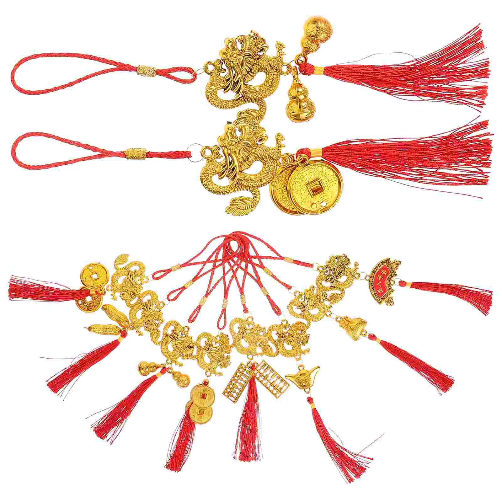 

Chinese New Year Ornaments 2024 Year The Dragon Gifts Red Chinese Knot Pendant Knots Tassels New Year Spring Festival Home