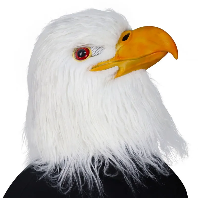 

Eagle Bird Mask Latex Funny Carnival Party Prop Halloween Simulation Animal Headgear Festival Cosplay Costume Hawk Mask