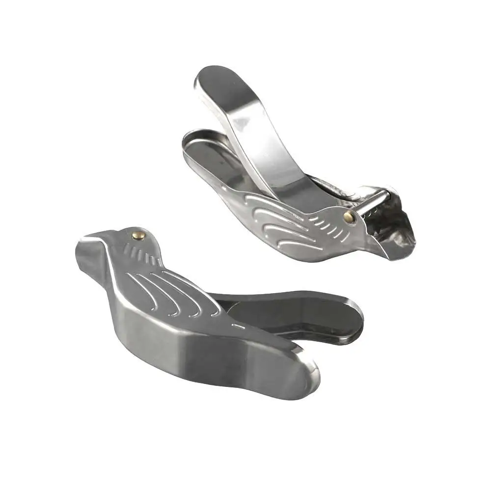 Exprimidor de frutas manual multifuncional con forma de pájaro y clip redondo de acero inoxidable 304._voghion.com