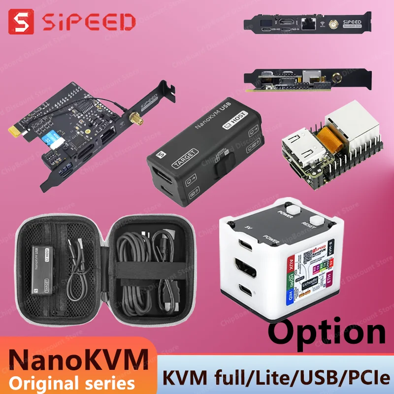 NanoKVM Series Sipeed Options Nano KVM-Lite/FULL/USB PCIe Nano RISC-V Mini Remote Power/OS Control For Raspberry Pi