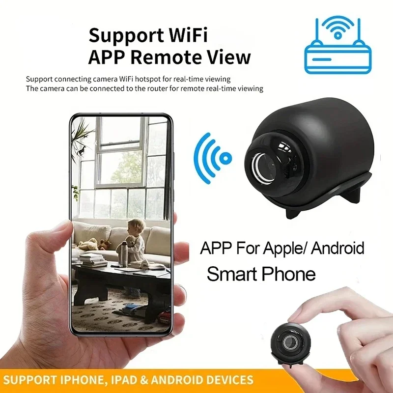 New X5 Mini Camera 1080P Clear Night Vision Security Protection Camera HD WiFi Wireless Video Recorder Cam Smart Home Camera 2
