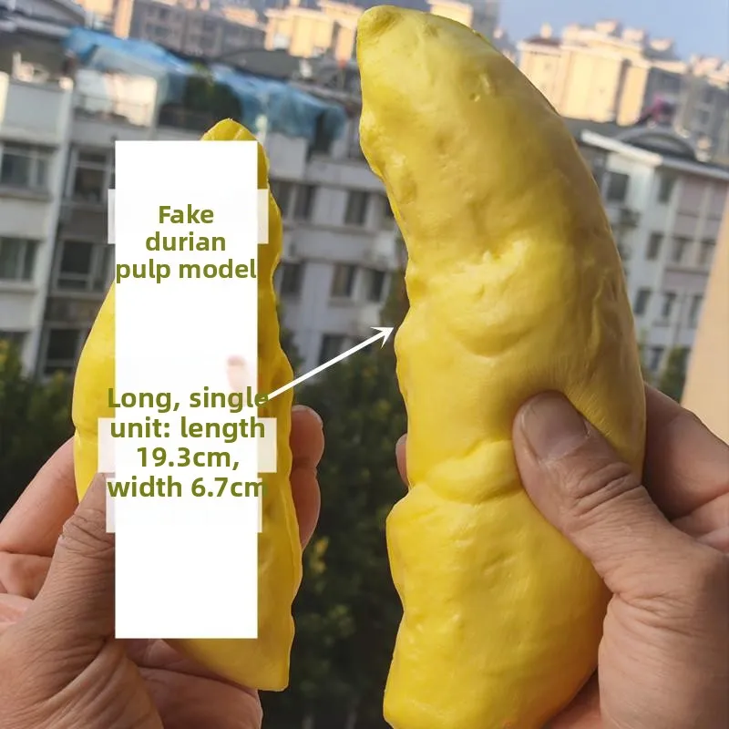 Ultra Soft Fake Durian Meat Model Decorations Simulated  Mountain Durian Fruit Display Props for Fruit ops Window Decora...